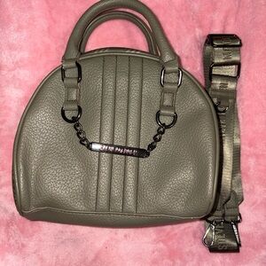 Steve Madden Olive Satchel with Chain Detail